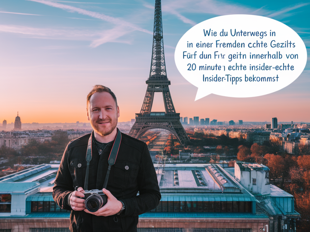 Wie du unterwegs in einer fremden stadt mit fünf gezielten fragen innerhalb von 20 minuten echte insider-tipps bekommst